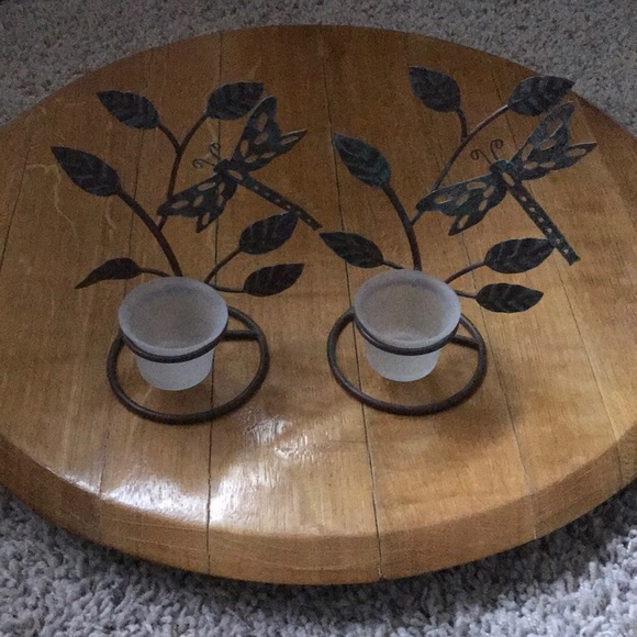 Pier 1 Other - Dragonfly candle holders
